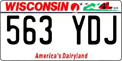 WI license plate 563YDJ