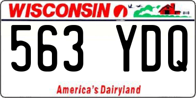 WI license plate 563YDQ