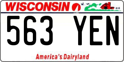 WI license plate 563YEN