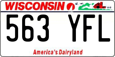 WI license plate 563YFL