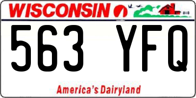 WI license plate 563YFQ
