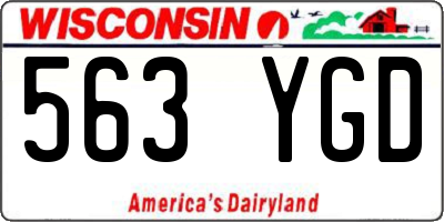 WI license plate 563YGD