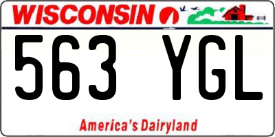 WI license plate 563YGL