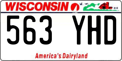 WI license plate 563YHD