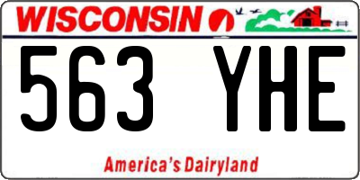 WI license plate 563YHE