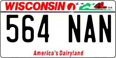 WI license plate 564NAN