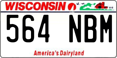 WI license plate 564NBM