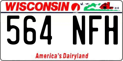 WI license plate 564NFH