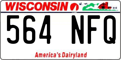 WI license plate 564NFQ