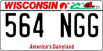 WI license plate 564NGG