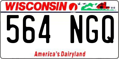 WI license plate 564NGQ