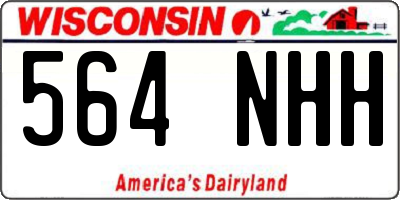 WI license plate 564NHH