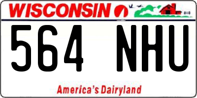 WI license plate 564NHU