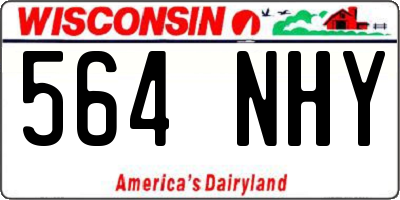 WI license plate 564NHY
