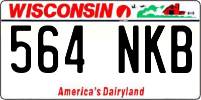 WI license plate 564NKB