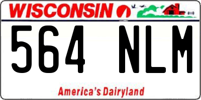 WI license plate 564NLM