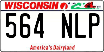 WI license plate 564NLP