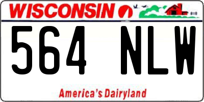 WI license plate 564NLW