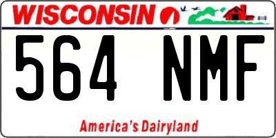 WI license plate 564NMF