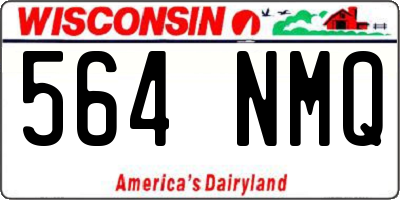 WI license plate 564NMQ