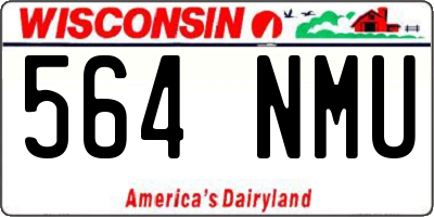 WI license plate 564NMU
