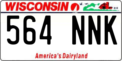 WI license plate 564NNK