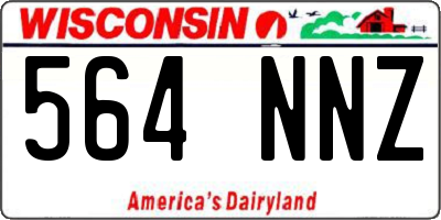 WI license plate 564NNZ