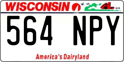 WI license plate 564NPY