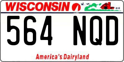 WI license plate 564NQD