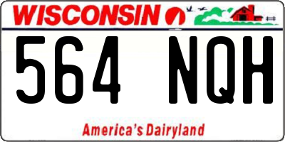 WI license plate 564NQH