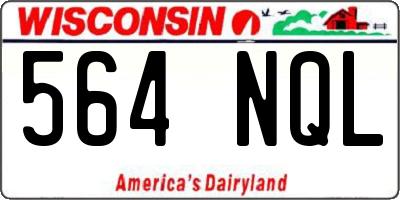 WI license plate 564NQL