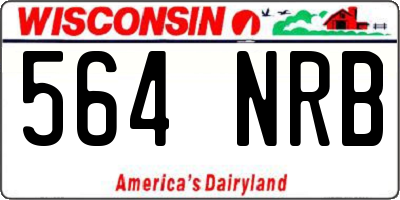 WI license plate 564NRB