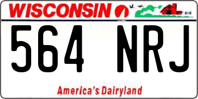 WI license plate 564NRJ