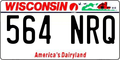 WI license plate 564NRQ