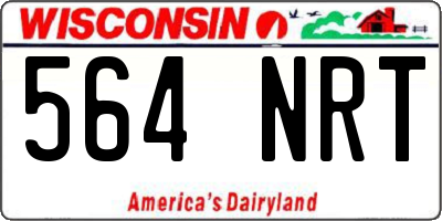 WI license plate 564NRT