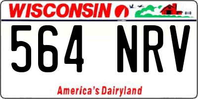 WI license plate 564NRV
