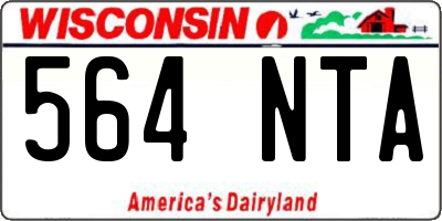 WI license plate 564NTA