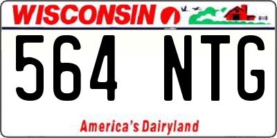 WI license plate 564NTG