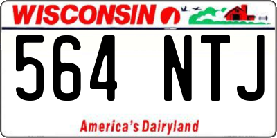WI license plate 564NTJ