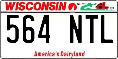 WI license plate 564NTL