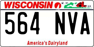 WI license plate 564NVA