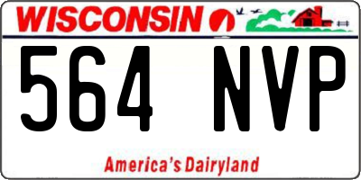 WI license plate 564NVP