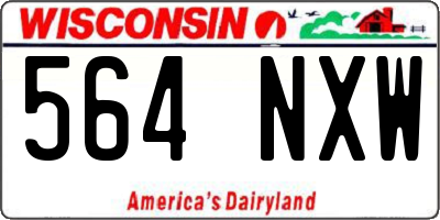 WI license plate 564NXW