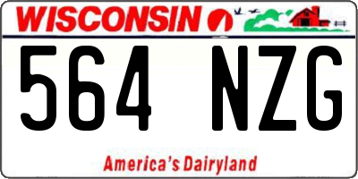 WI license plate 564NZG