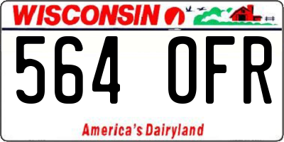 WI license plate 564OFR
