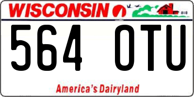 WI license plate 564OTU