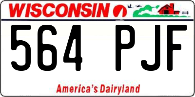 WI license plate 564PJF