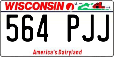 WI license plate 564PJJ