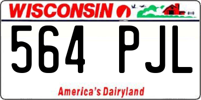 WI license plate 564PJL