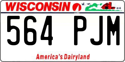 WI license plate 564PJM